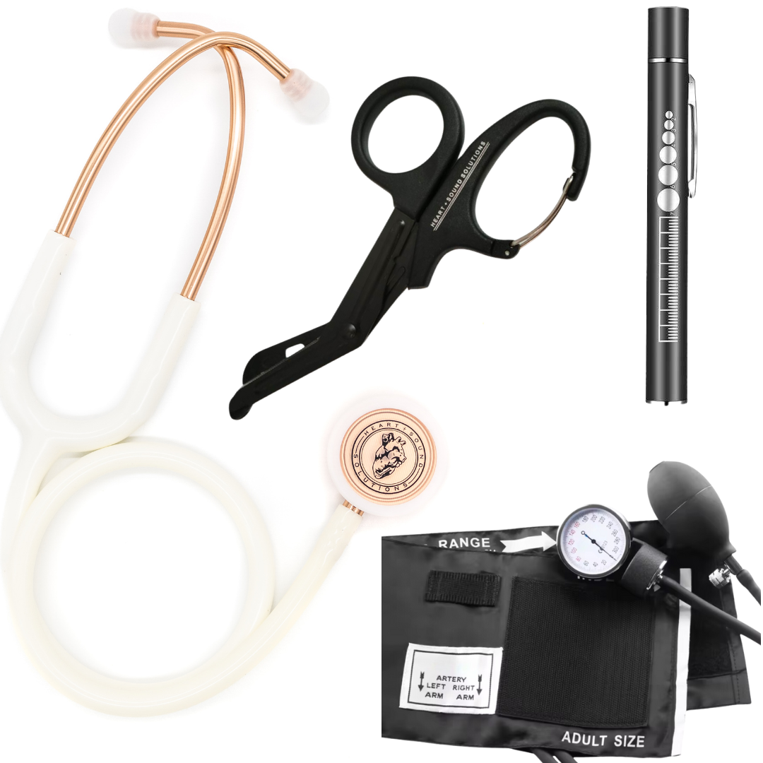 Heart Sound Solutions Head to Toe Assessment Kit for Nurses | Doctors | Students | Home Health - Heart Sound Solutions