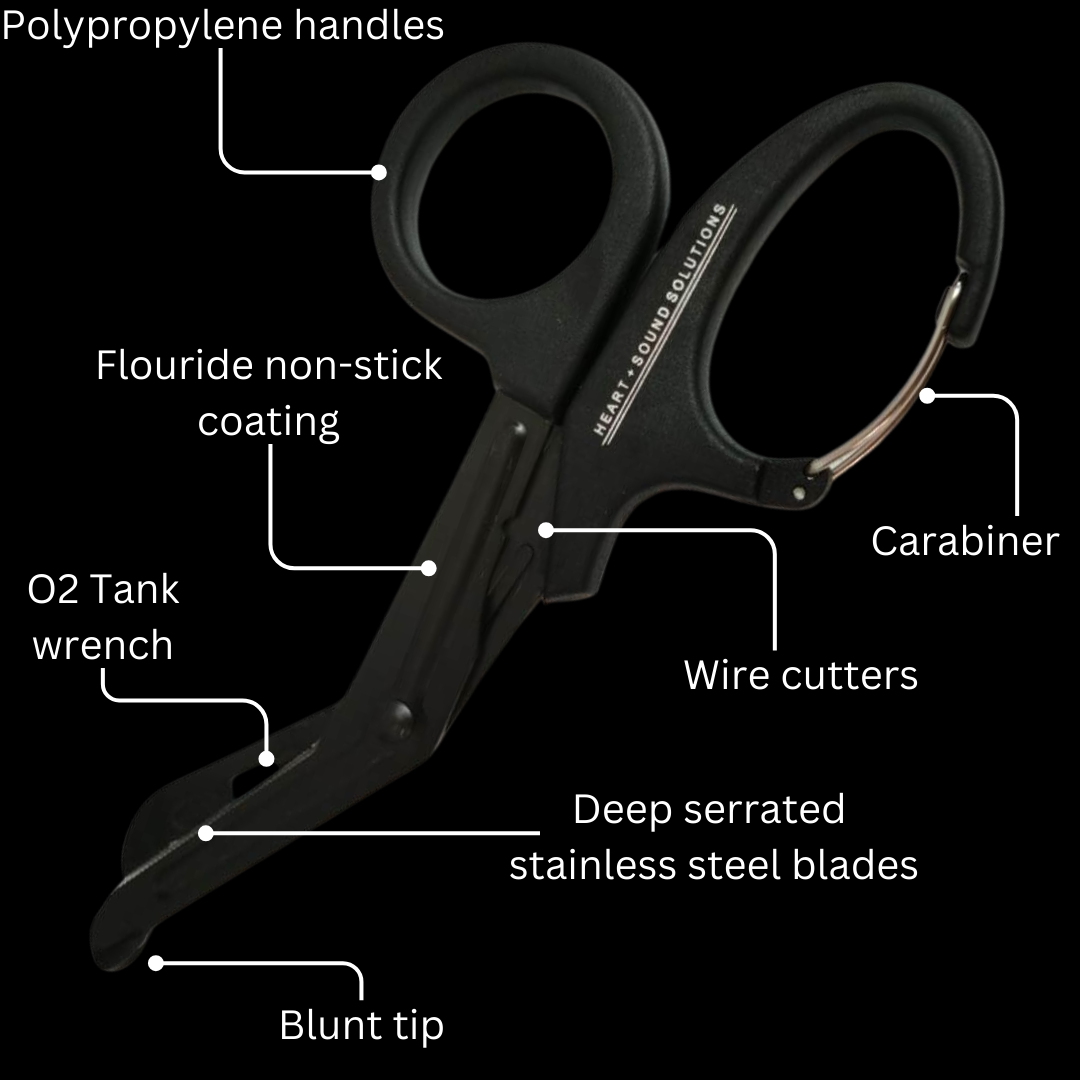 Heart Sound Solutions Trauma Shears, Medical Scissors for Nurses, Doctors, Students, 7.5 in - Heart Sound Solutions