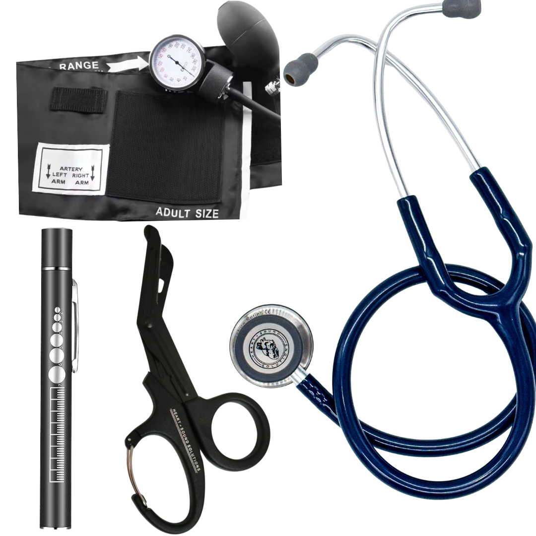 Heart Sound Solutions Head to Toe Assessment Kit for Nurses | Doctors | Students | Home Health - Heart Sound Solutions