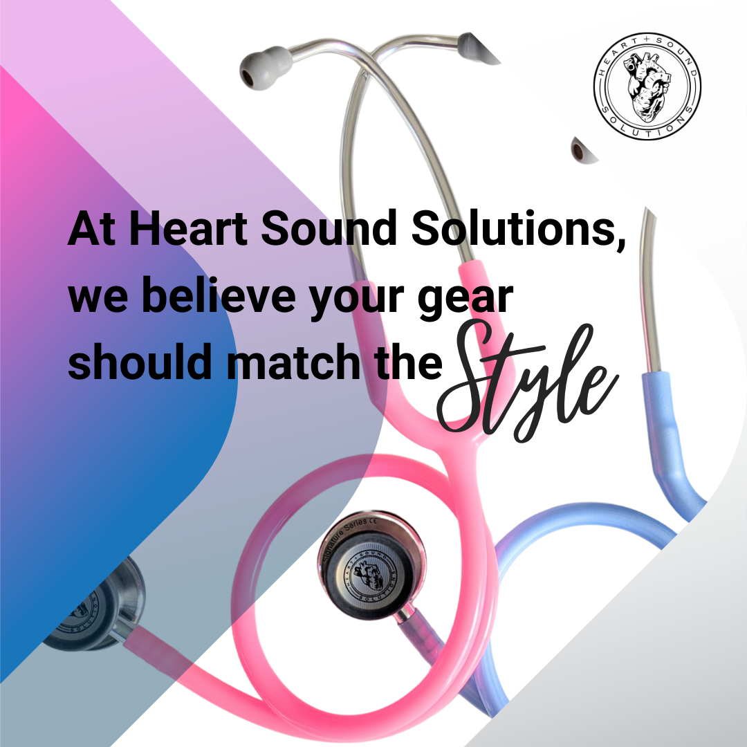 Heart Sound Solutions Signature Series Stethoscope for Nurses, Doctors, Students, Home Health, Dual Head, for Adults and Pediatric