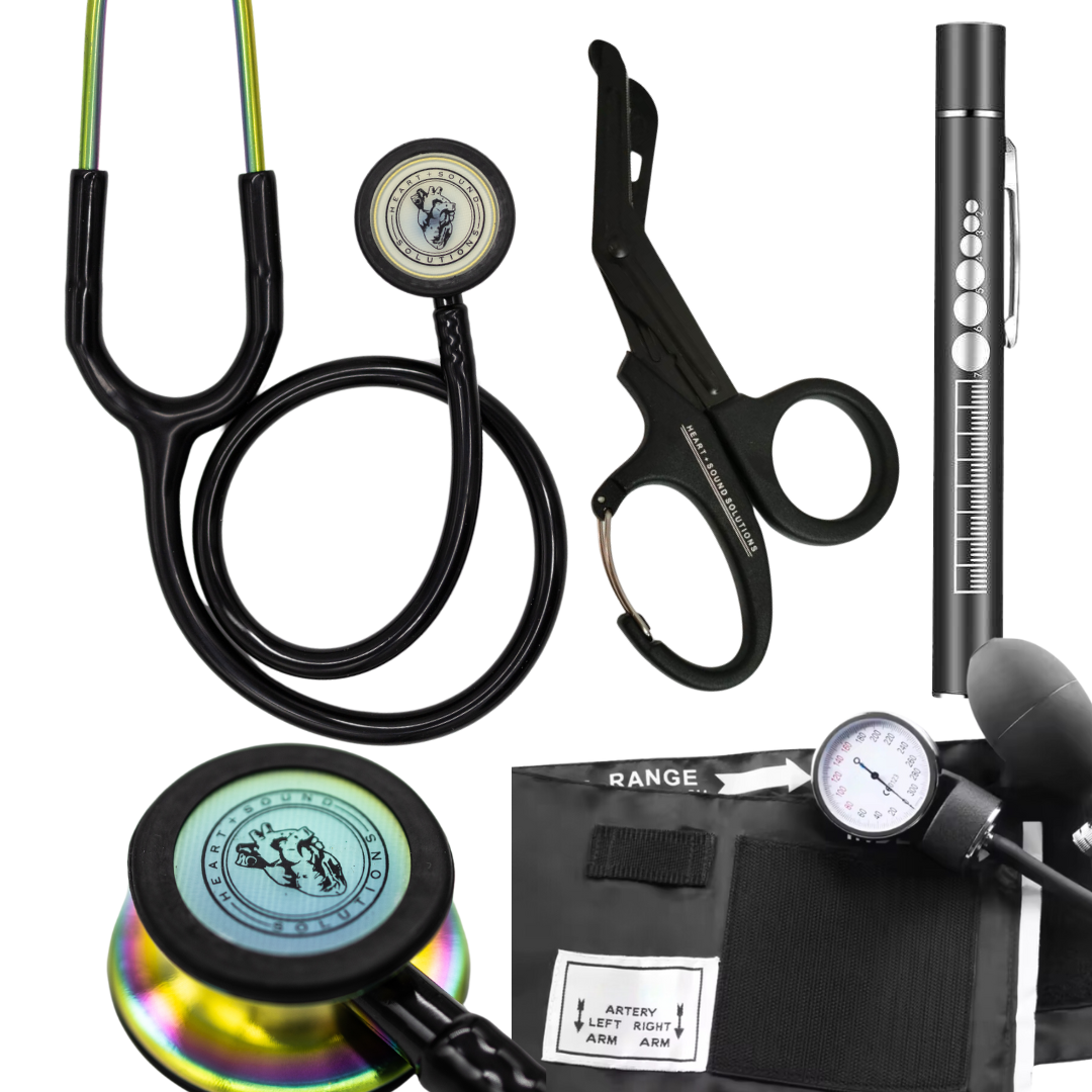 Heart Sound Solutions Head to Toe Assessment Kit for Nurses | Doctors | Students | Home Health - Heart Sound Solutions