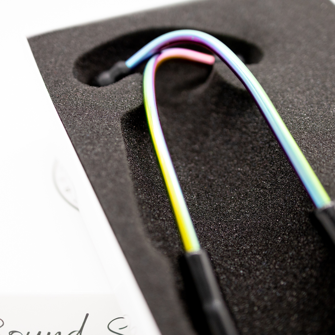 Heart Sound Solutions Signature Series Stethoscope for Nurses, Doctors, and Medical Students | Dual Head Design for Adults & Kids (Rainbow x Black Tube)