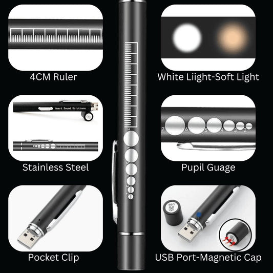 Heart Sound Solutions Rechargeable Penlight (Cordless) - Heart Sound Solutions
