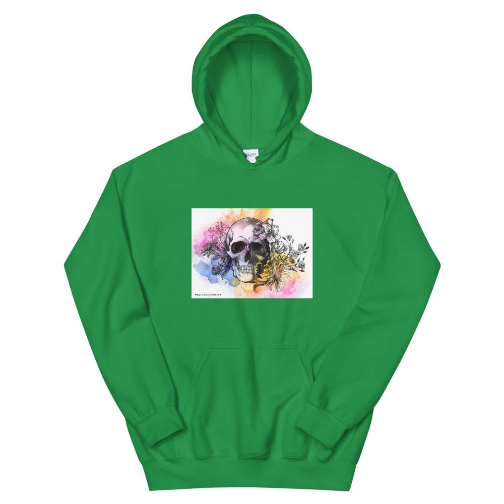 Heart Sound Solutions Skull Watercolor Hoodie - Heart Sound Solutions