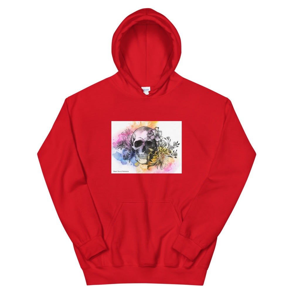 Heart Sound Solutions Skull Watercolor Hoodie - Heart Sound Solutions