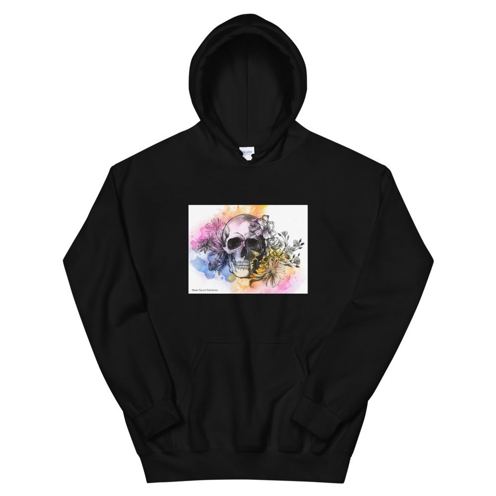 Heart Sound Solutions Skull Watercolor Hoodie - Heart Sound Solutions