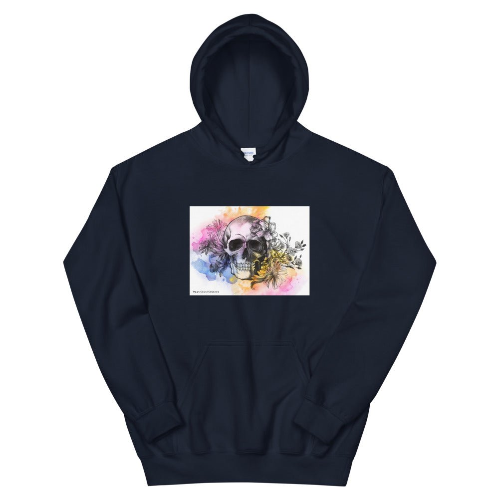 Heart Sound Solutions Skull Watercolor Hoodie - Heart Sound Solutions