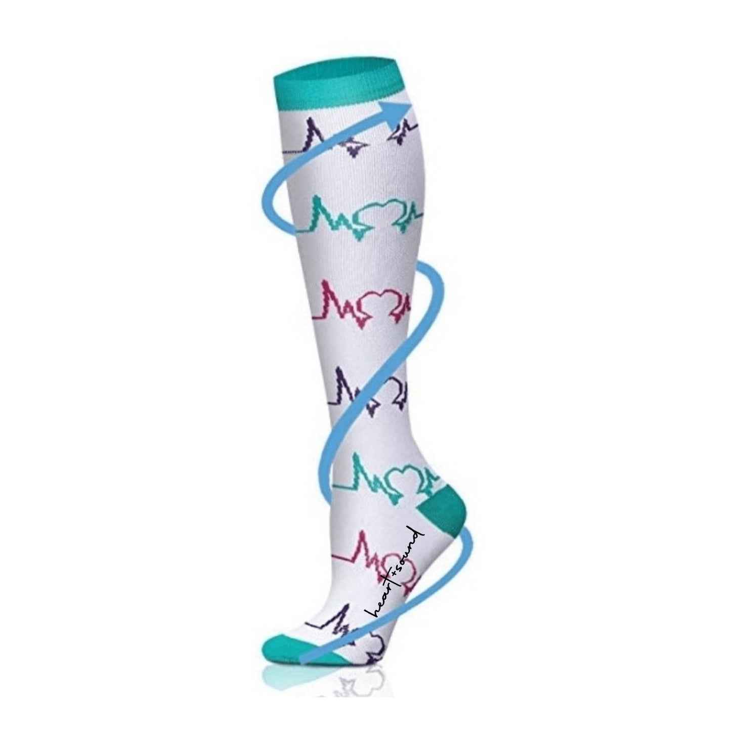 Heart+Sound Solutions 15-20mmHg Medical Knee High Compression Socks - Heart Sound Solutions