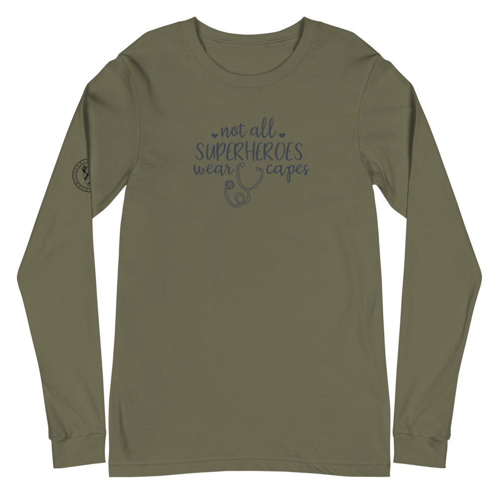 Heart+Sound Solutions Not All Superheroes Wear Capes Long Sleeve Shirt - Heart Sound Solutions