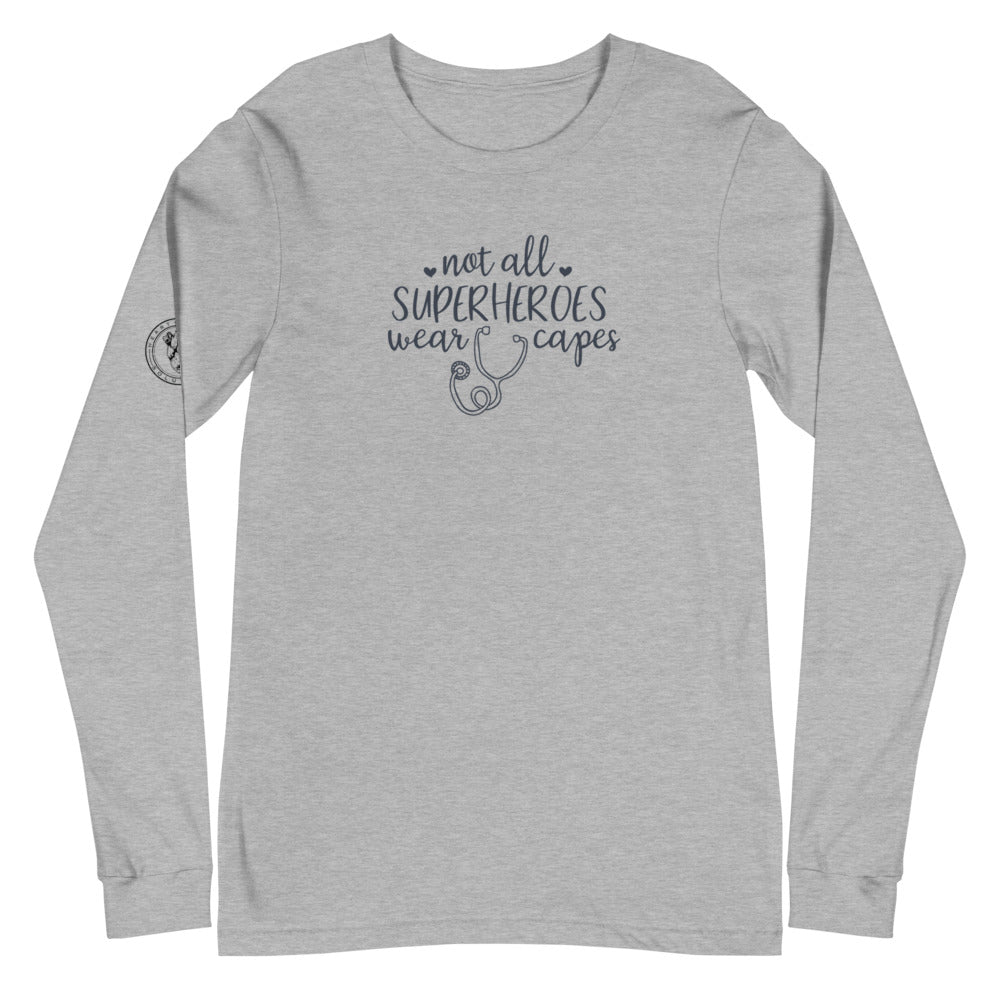 Heart+Sound Solutions Not All Superheroes Wear Capes Long Sleeve Shirt - Heart Sound Solutions
