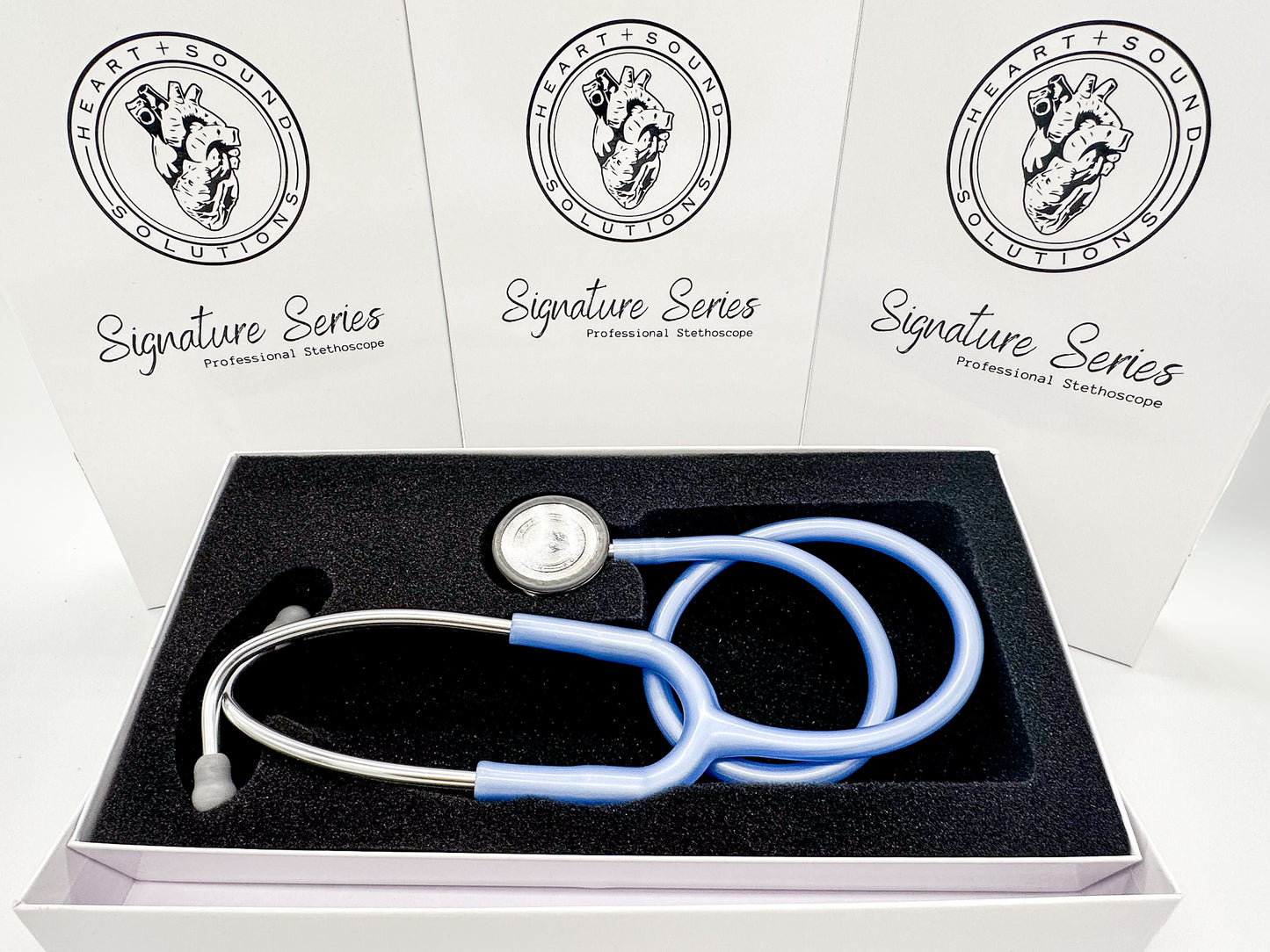 Heart Sound Solutions Signature Series Stethoscope for Nurses, Doctors, Students, Home Health, Dual Head, for Adults and Pediatric