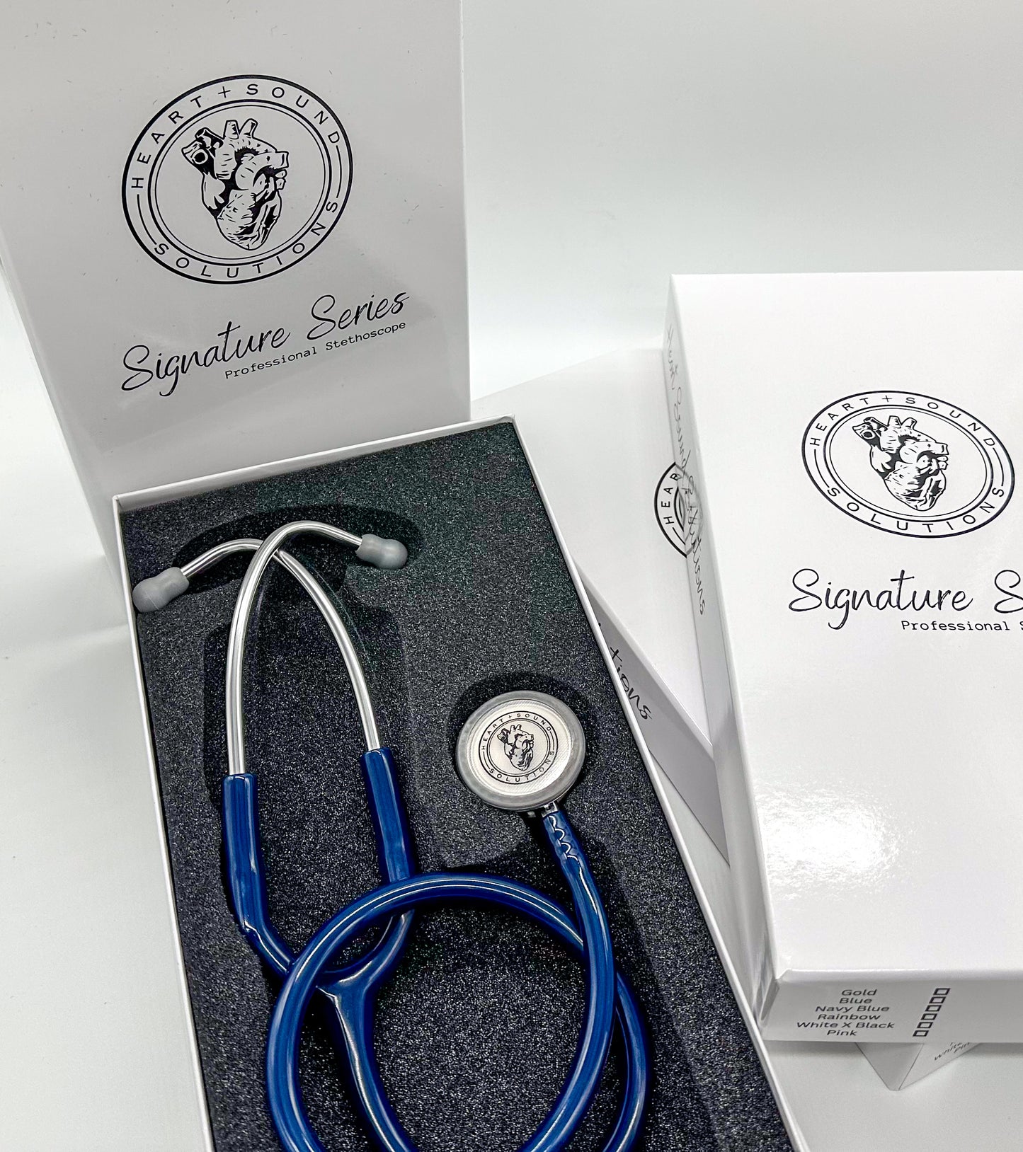 Heart Sound Solutions Signature Series Stethoscope for Nurses, Doctors, Students, Home Health, Dual Head, for Adults and Pediatric