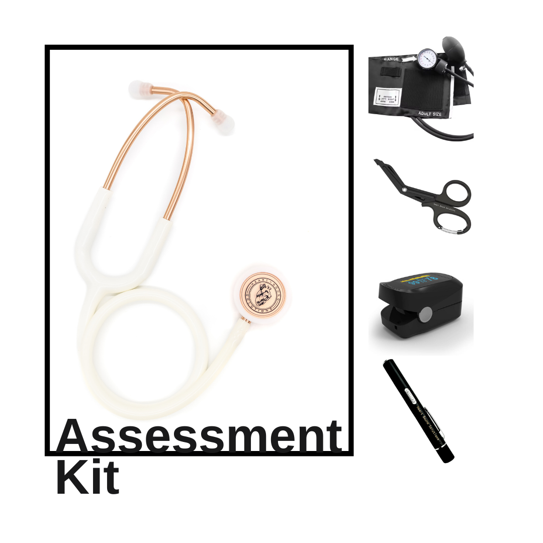 Heart Sound Solutions Head to Toe Assessment Kit for Nurses | Doctors | Students | Home Health