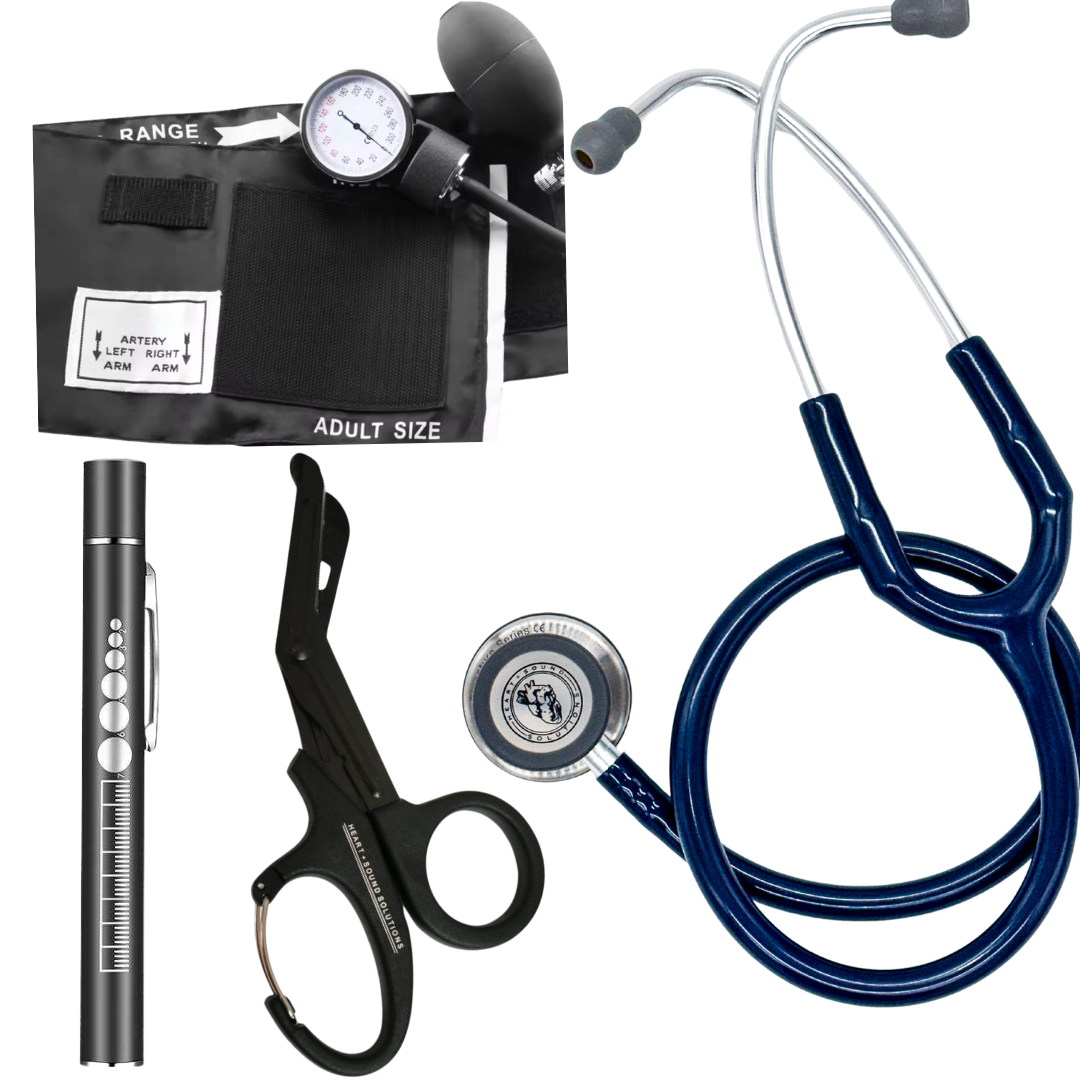 Heart Sound Solutions Head to Toe Assessment Kit for Nurses | Doctors | Students | Home Health