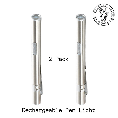 Heart Sound Solutions Medical Penlight for Nurses, Doctors, Students (with cord) 2 Pack