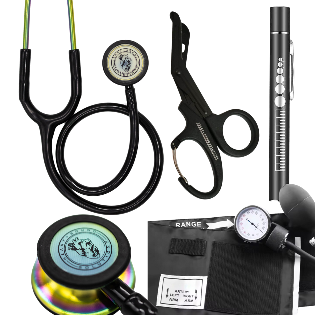 Heart Sound Solutions Head to Toe Assessment Kit for Nurses | Doctors | Students | Home Health