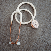 Heart Sound Solutions Clinical Series Stethoscope for Nurses, Doctors, and Medical Students | Dual Head Design for Adults & Kids (Rose Gold X White) - Heart Sound Solutions