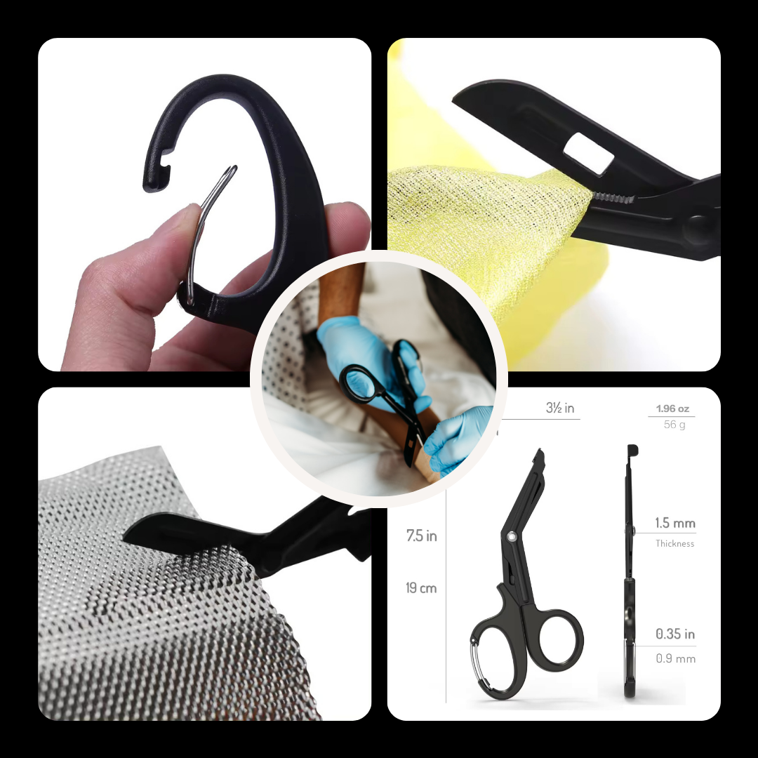 Nursing Student Assessment Kit – Stethoscope, Blood Pressure Cuff, Penlight & Trauma Shears – Complete Head-to-Toe Nursing School Starter Kit for Clinical Rotations & Vital Signs Practice - Heart Sound Solutions