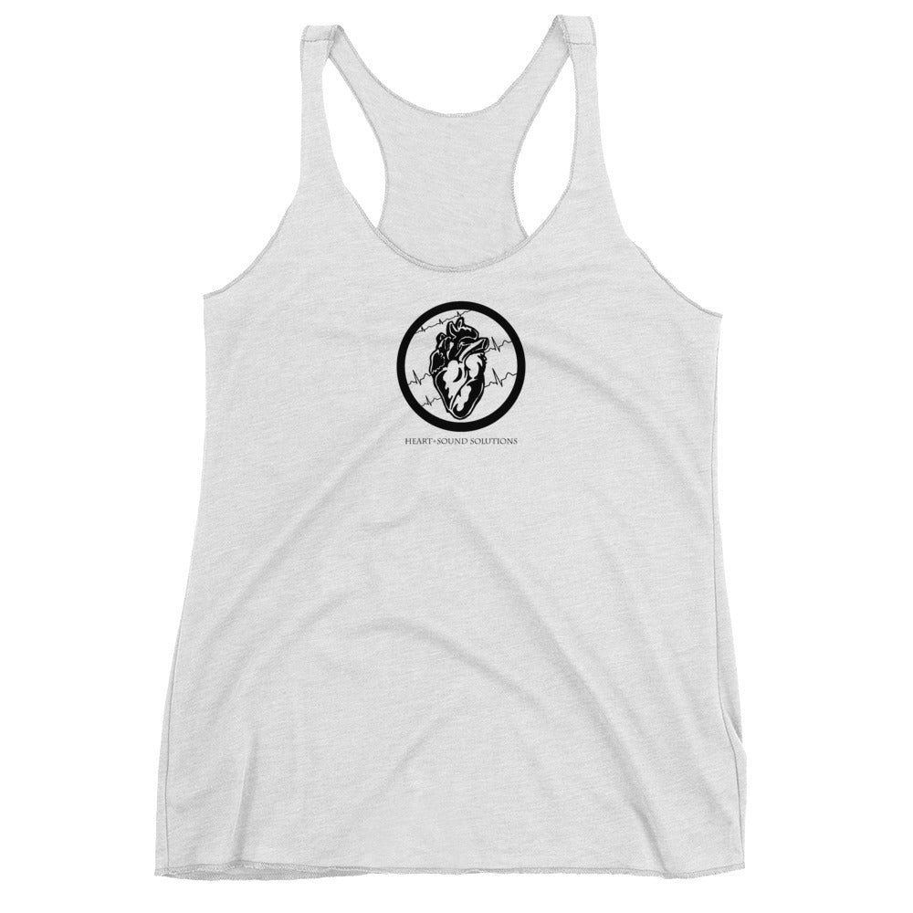 Heart+Sound Solutions Women's Racerback Tank Top - Heart Sound Solutions